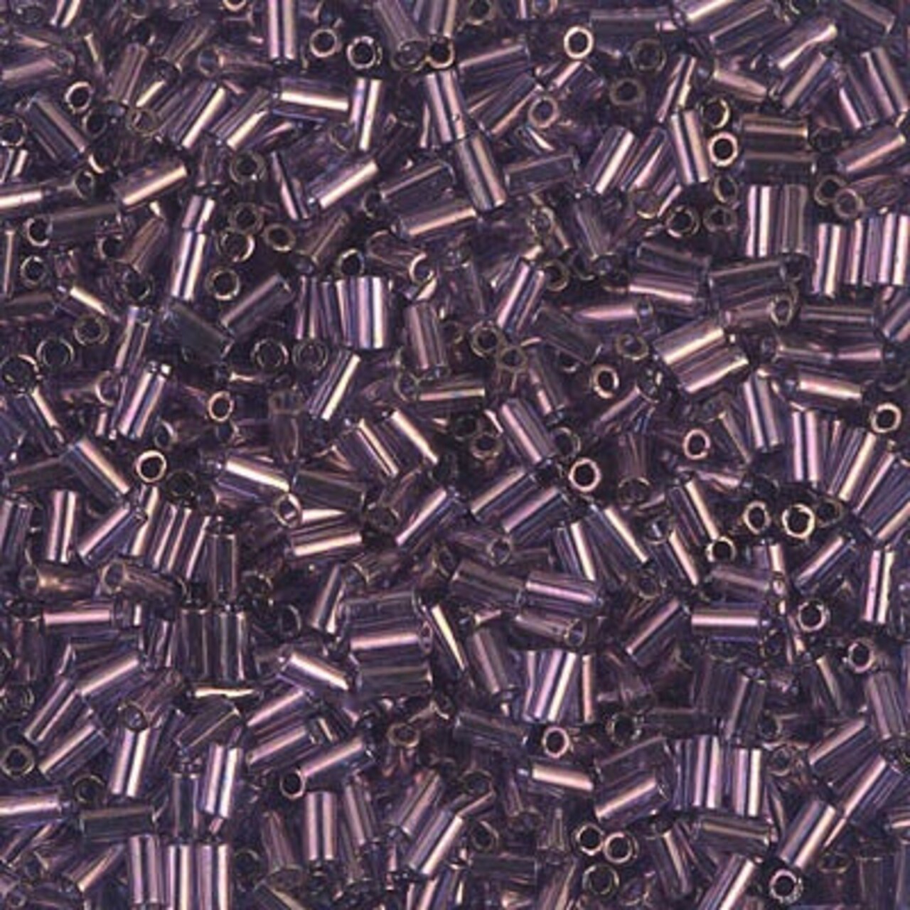 Miyuki 3mm (#1) Bugle Beads, Violet Gold Luster , BGL1-1884, 8.5 grams